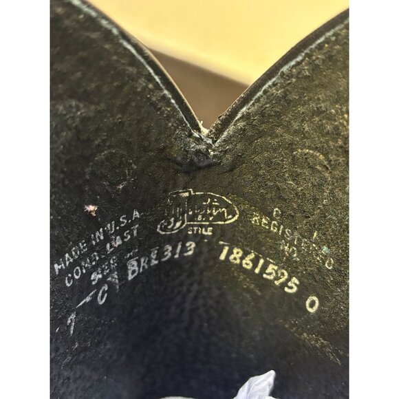 Justin Western Boots Black & White Size 7 - Picture 5 of 6